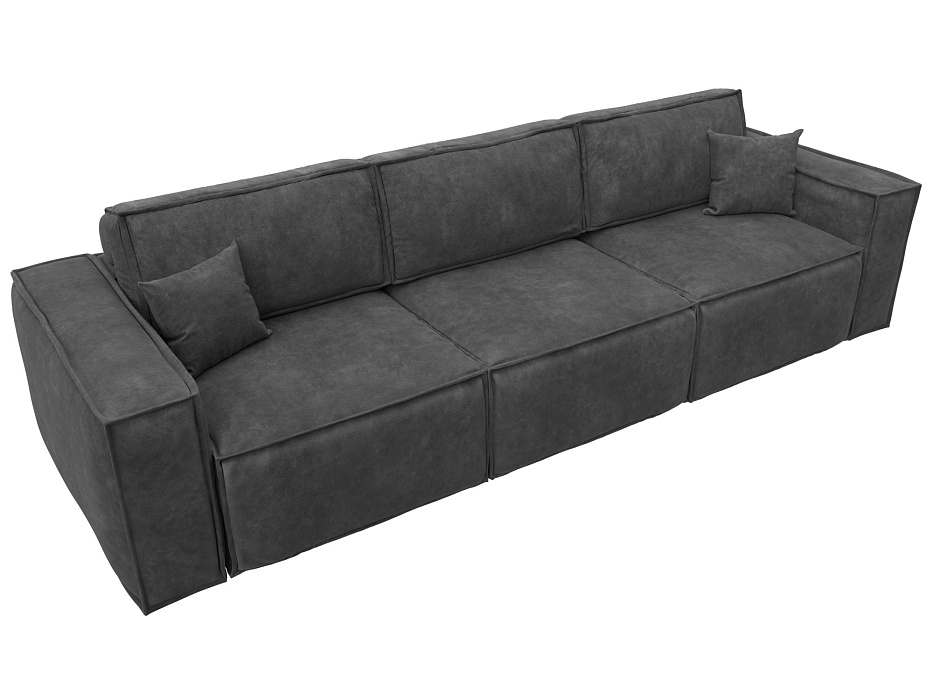 Диван прямой Лига-081 НПБ Лонг (brut 16 темно-серый)