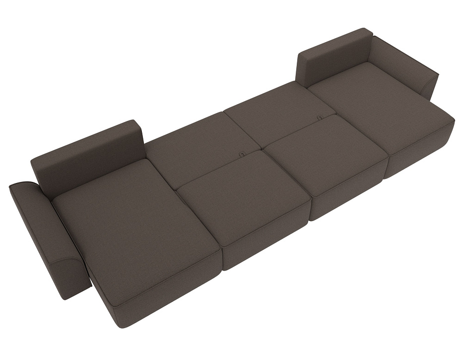 Диван П-образный Лига-048 НПБ лонг (амур 05 коричневый) Диван П-образный Лига-048 НПБ лонг (амур 05 коричневый)