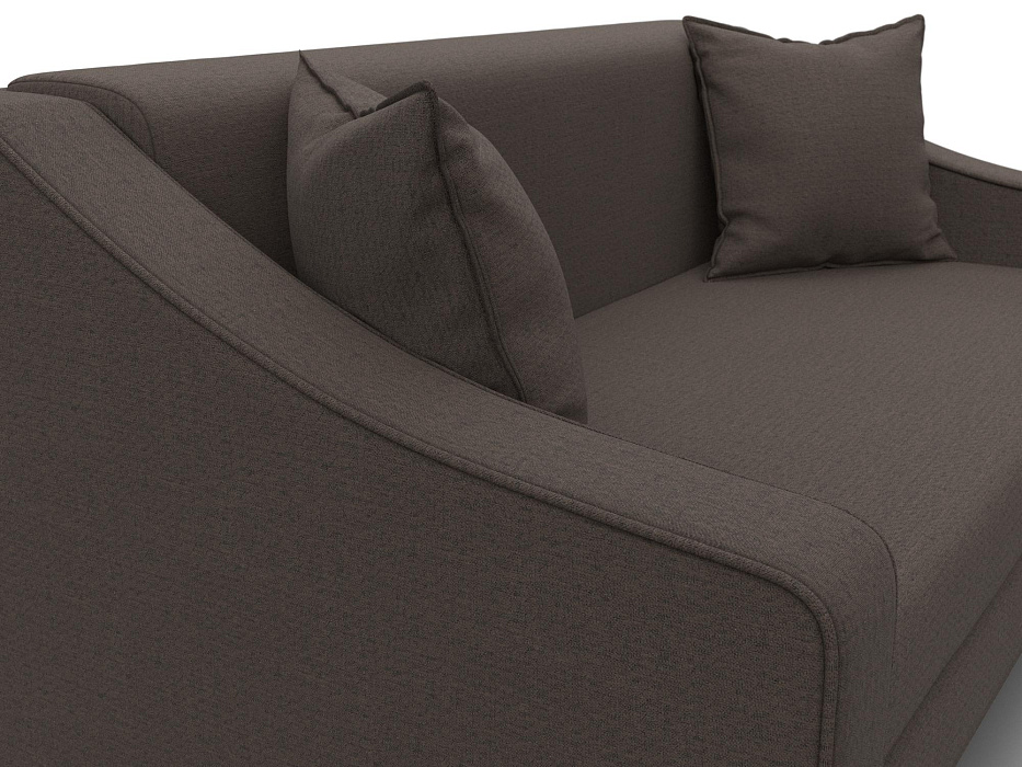 Диван прямой Лига-071 (амур 05 коричневый)