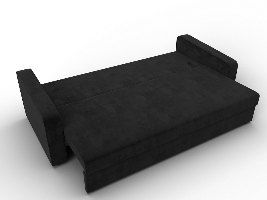Диван прямой Лига-009 (черный)