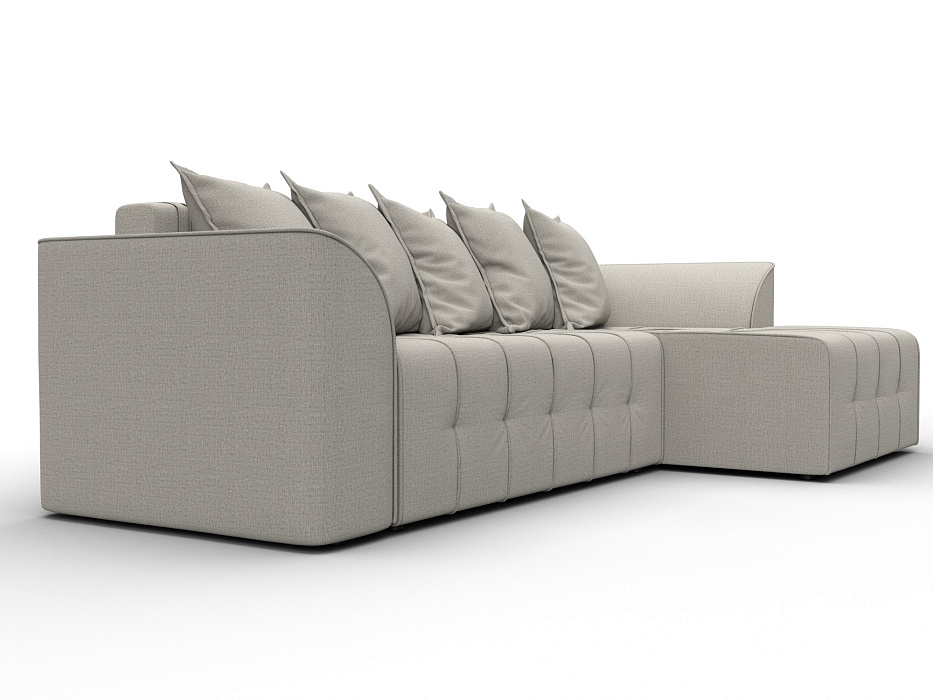 Диван угловой Лига-113 угол правый (амур 02 бежевый)