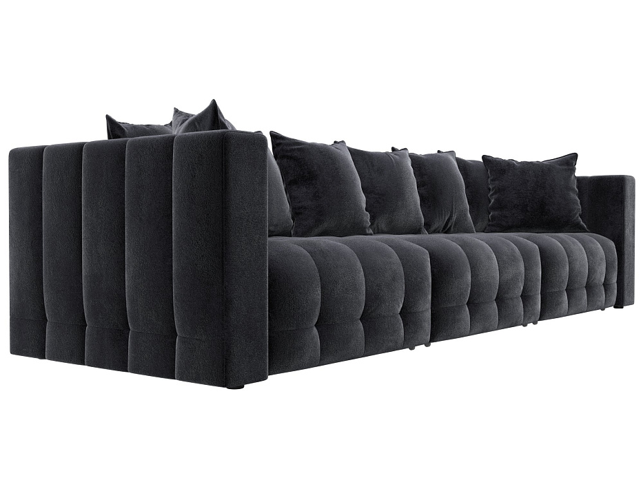 Диван прямой Лига-052 НПБ Лонг (tower 11 темно-серый)