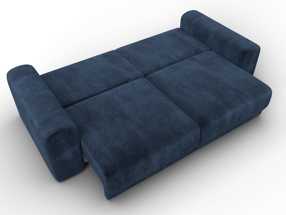 Диван прямой Лига-056 НПБ (tower 13 синий)