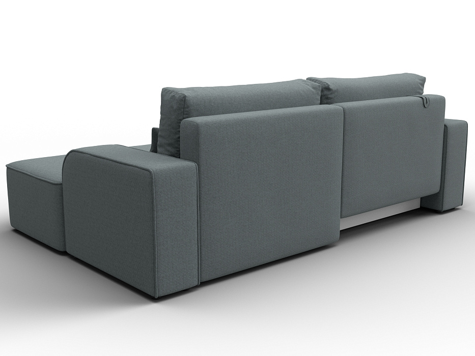 Диван угловой Лига-120 угол правый (амур 07 серый)