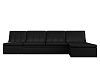 Угловой модульный диван Холидей (черный цвет)