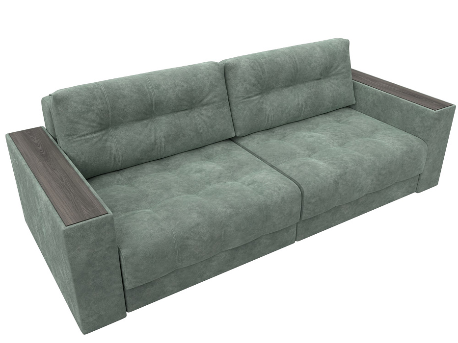 Диван прямой с декором Лига-049 НПБ (brut 08 зеленый) Диван прямой с декором Лига-049 НПБ (brut 08 зеленый)