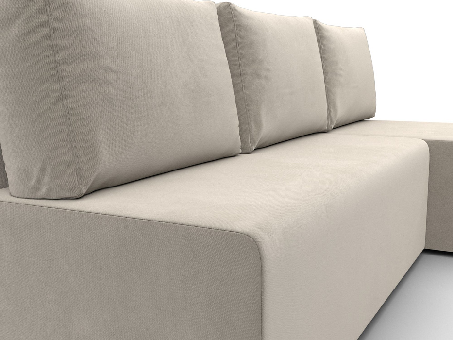 Диван угловой Поло правый угол (бежевый)