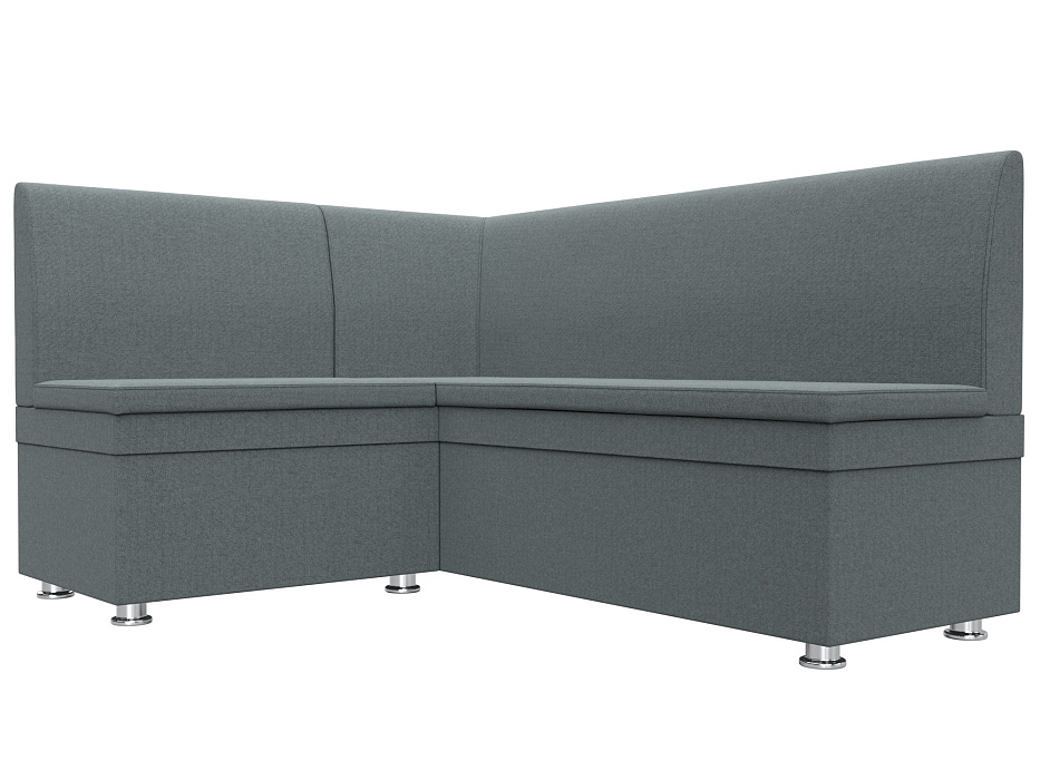 Диван кухонный угловой Уют левый угол (амур 07 серый)