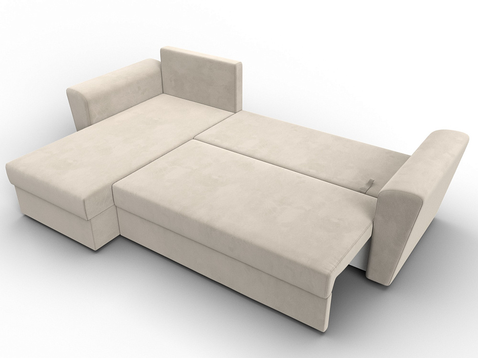 Диван угловой Амстердам Лайт левый угол (бежевый)