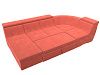 П-образный модульный диван Холидей Люкс (коралловый цвет)