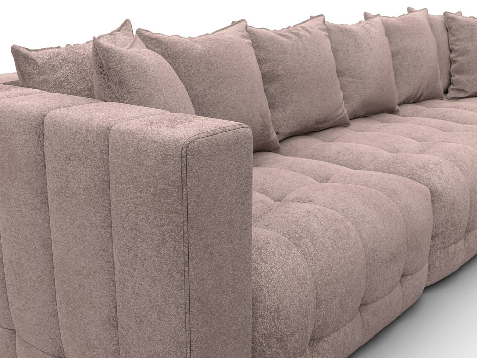 Диван угловой Лига-052 НПБ Лонг угол универсальный (tower 05 бежевый)