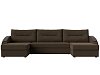 П-образный диван Канзас (коричневый)