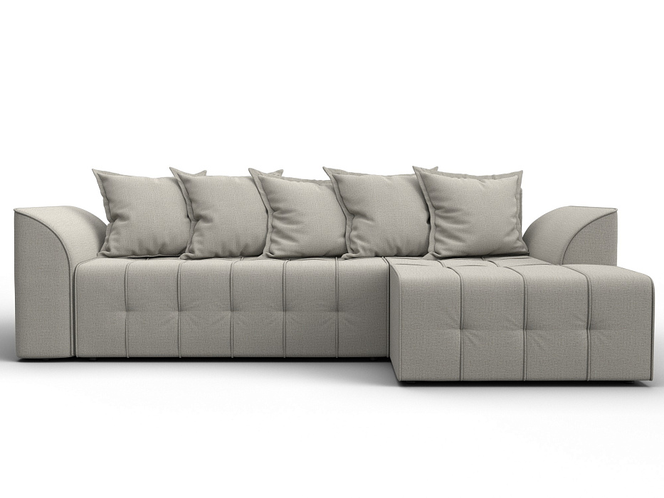 Диван угловой Лига-113 угол правый (амур 02 бежевый)