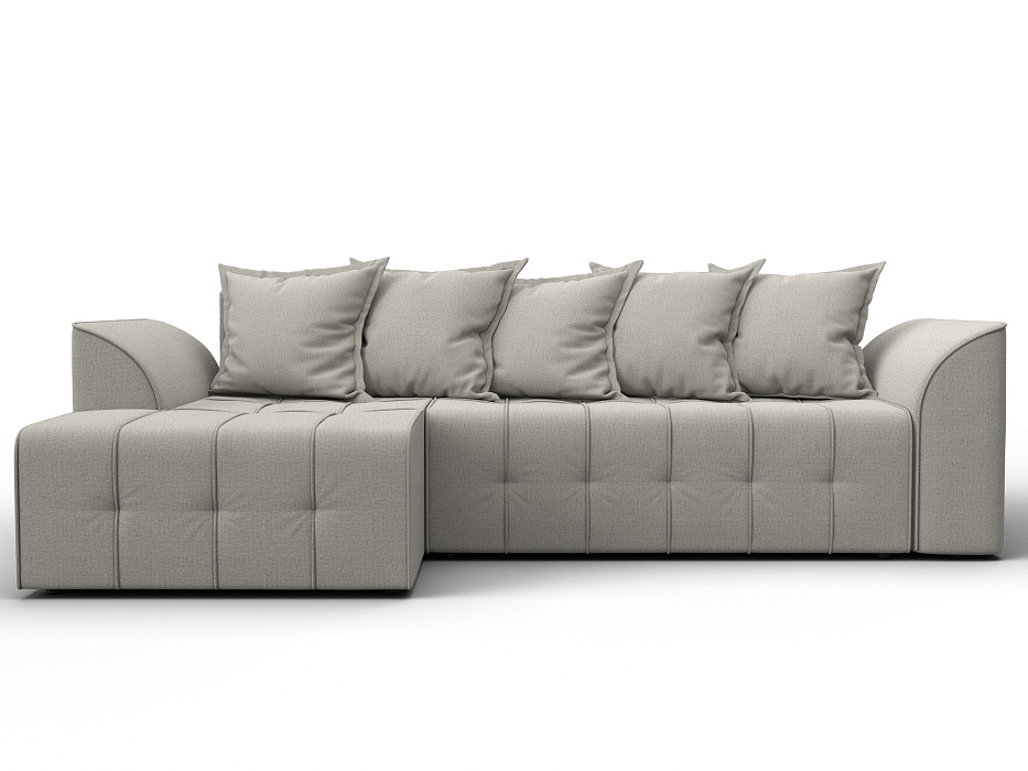 Диван угловой Лига-113 угол левый (амур 02 бежевый)