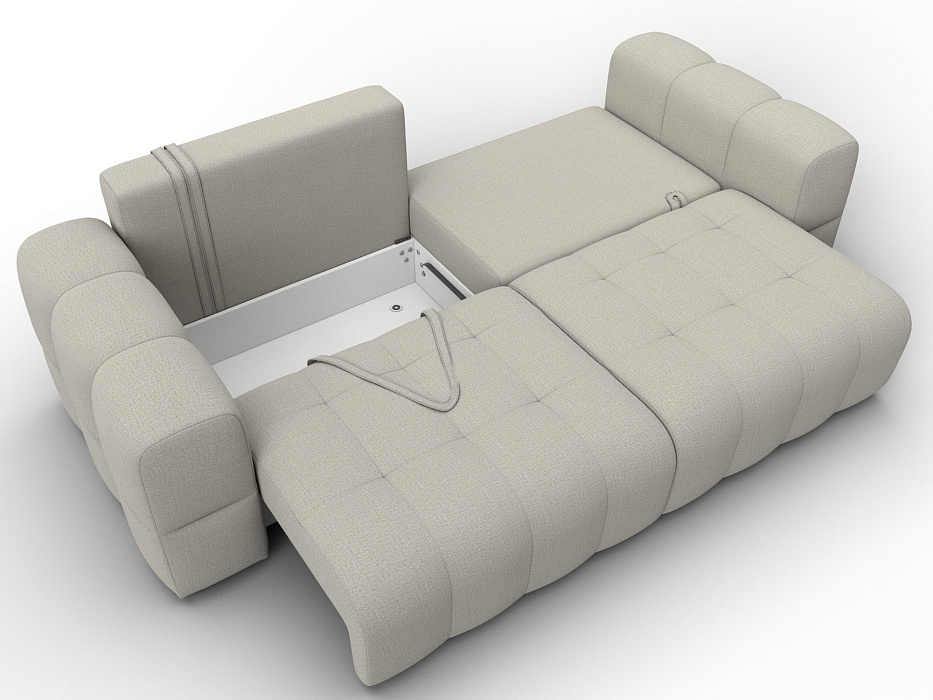 Диван прямой Лига-110 НПБ (амур 02 бежевый)