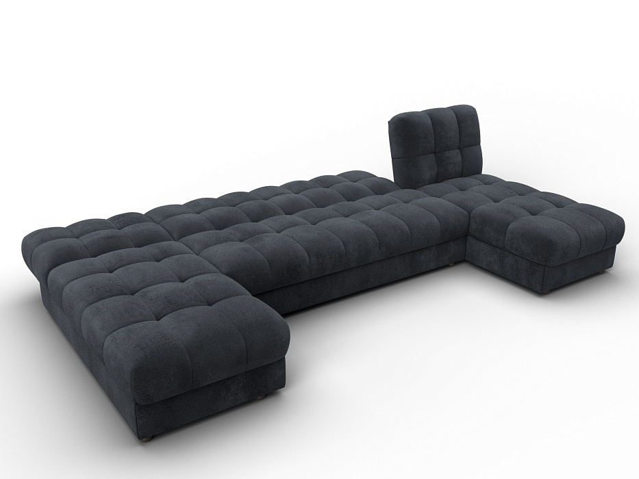 Диван П-образный Лига-116 НПБ (tower 11 темно-серый)