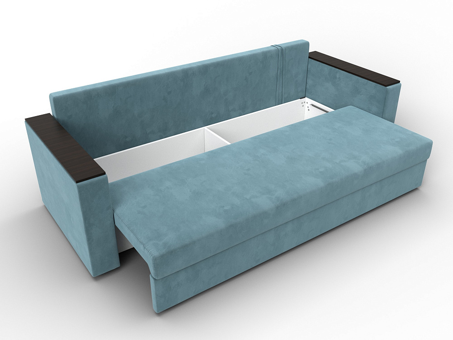 Диван прямой Атланта без стола (seven 113 бирюзовый)
