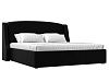 Кровать интерьерная Лотос 180 (черный)