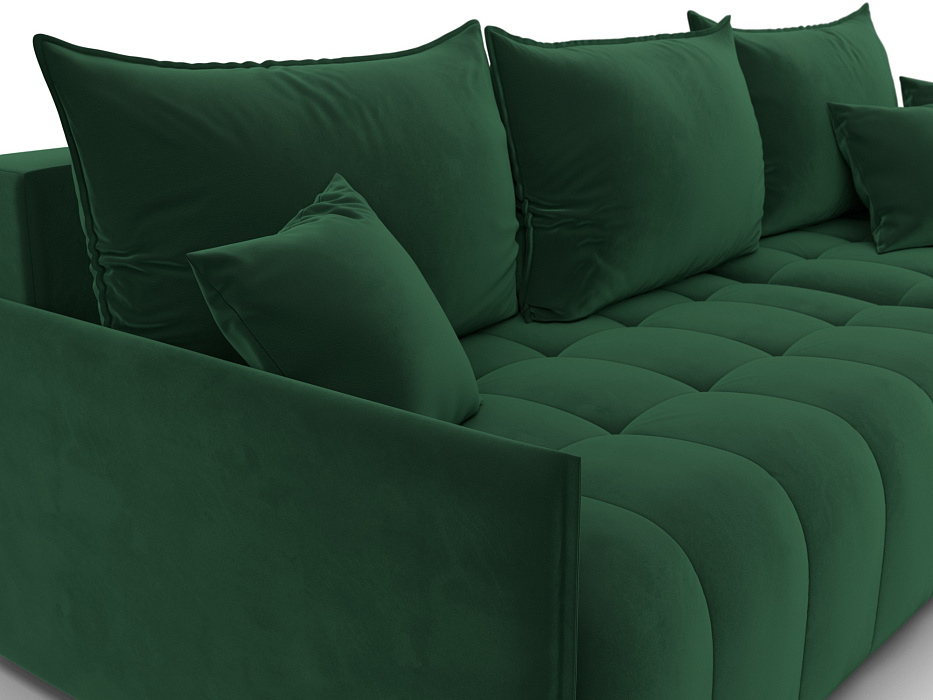 Диван угловой Лига-054 НПБ угол универсальный (seven 626 зеленый)