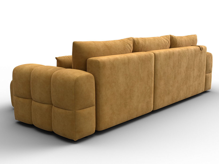 Диван угловой Лига-110 НПБ угол универсальный (brut 10 желтый)