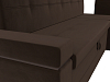 Кухонный угловой диван Деметра правый угол (коричневый)