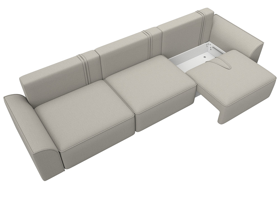 Диван прямой Лига-048 НПБ Лонг (амур 02 бежевый) Диван прямой Лига-048 НПБ Лонг (амур 02 бежевый)