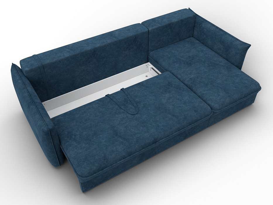 Диван угловой Лига-100 НПБ угол универсальный (brut 11 синий)