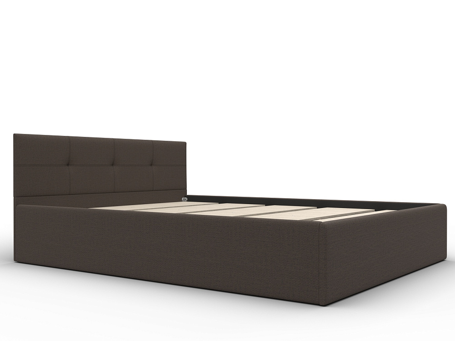 Кровать двухспальная Лига-127 (160) (амур 05 коричневый)