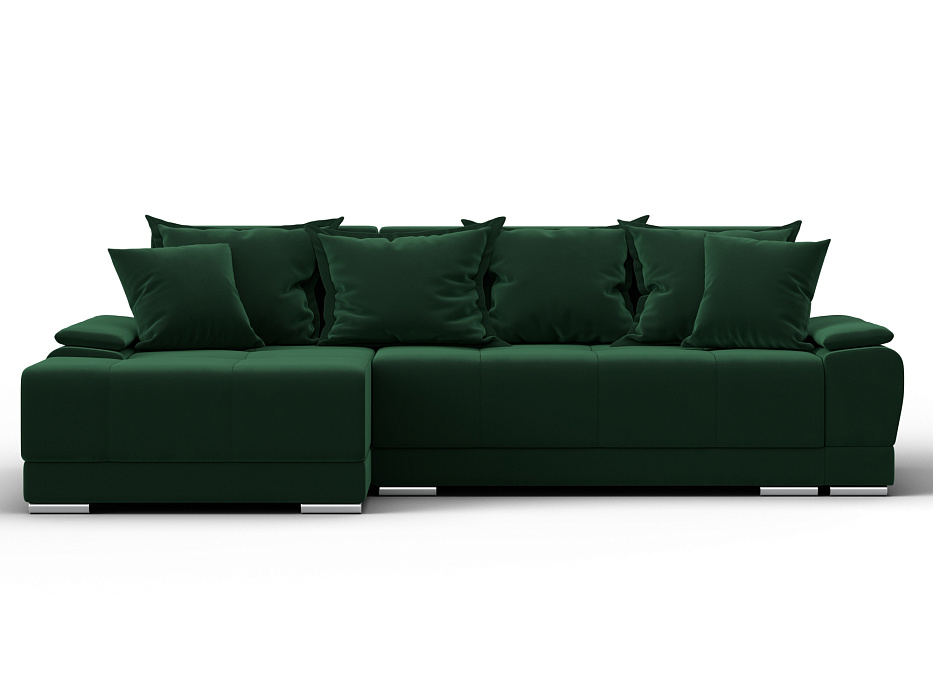 Диван угловой Лига-119 угол левый (seven 626 зеленый)