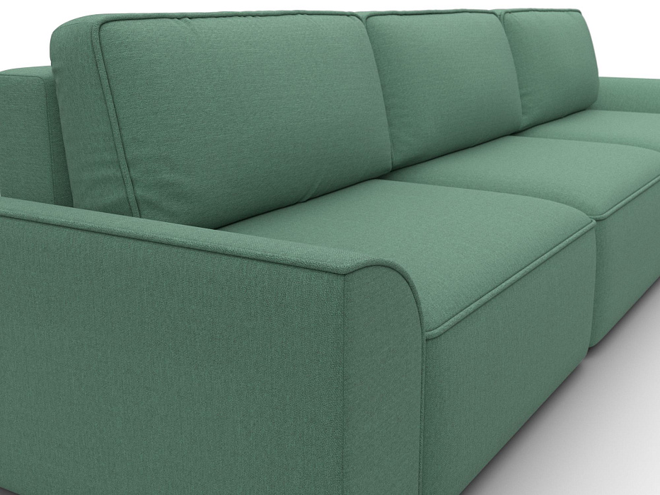 Диван прямой Лига-048 НПБ Лонг (амур 11 зеленый)