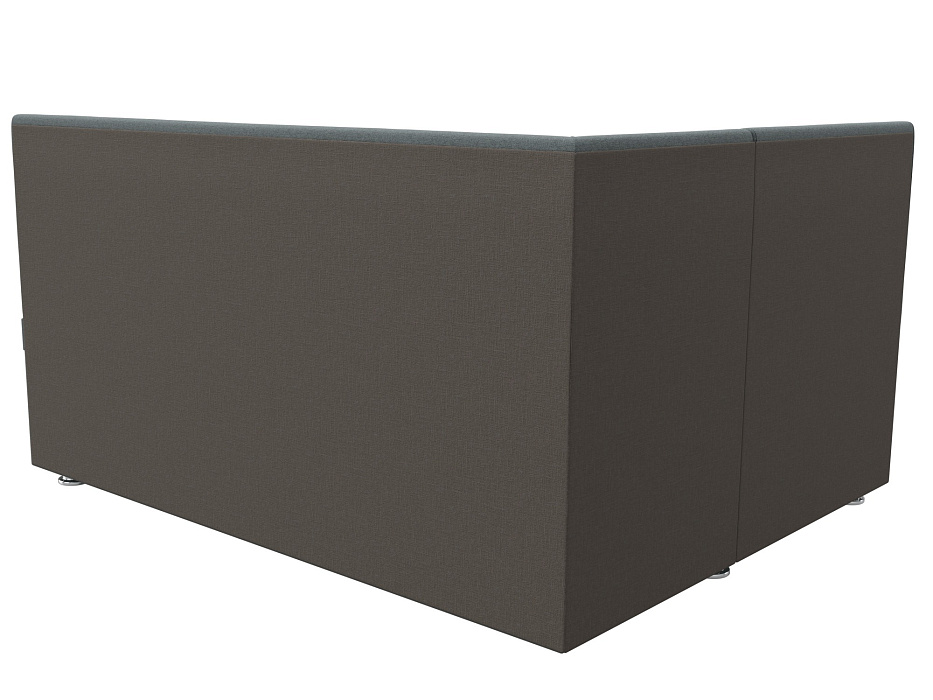 Диван кухонный угловой Уют левый угол (амур 07 серый)