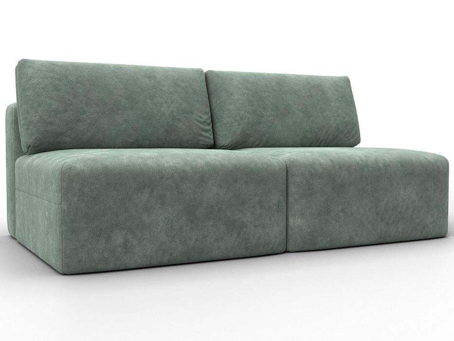 Диван прямой модульный Лига-060 НПБ (brut 08 зеленый)