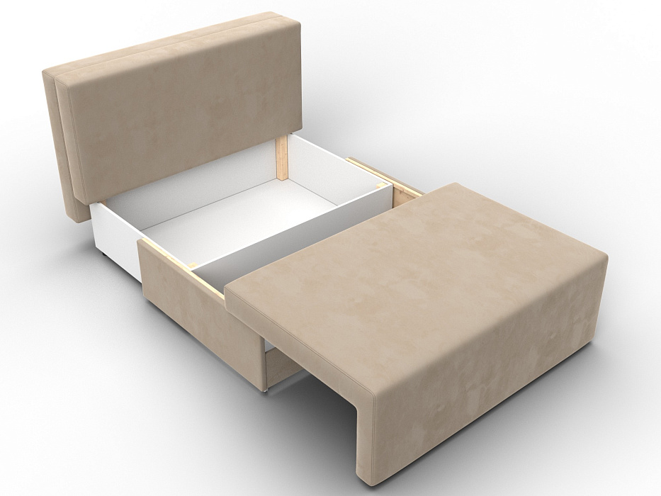 Диван прямой Лагуна (seven 729 бежевый;seven 727 коричневый)