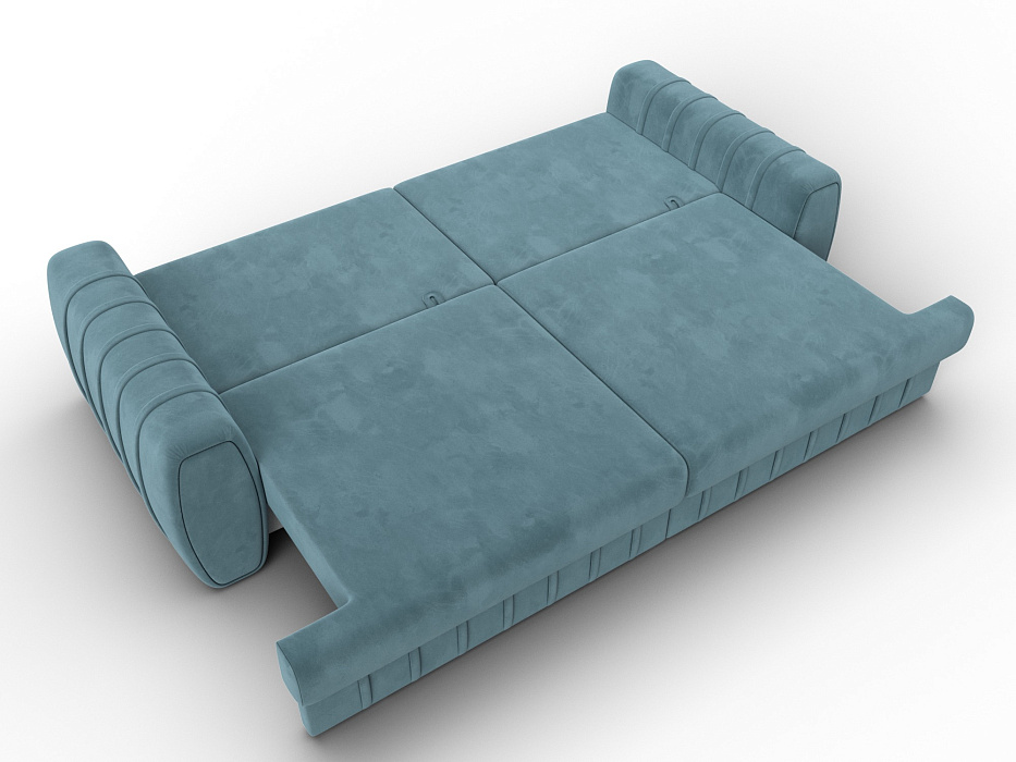 Диван прямой Лига-057 НПБ (seven 113 бирюзовый)