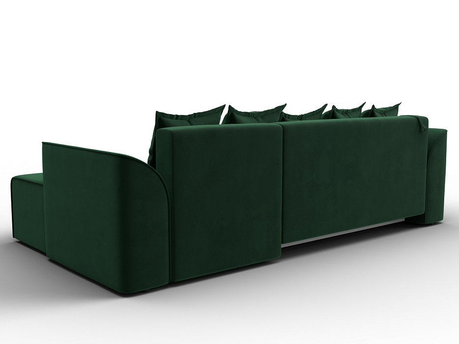 Диван угловой Лига-113 угол правый (seven 626 зеленый)