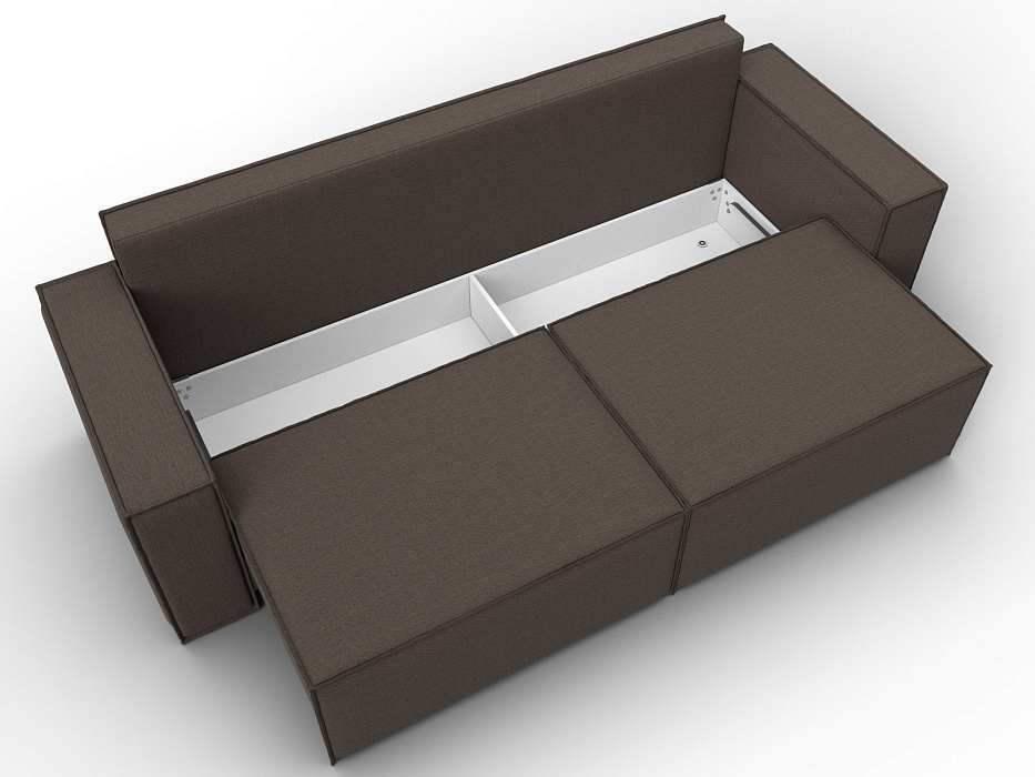 Диван прямой Куба Лайт (амур 05 коричневый)