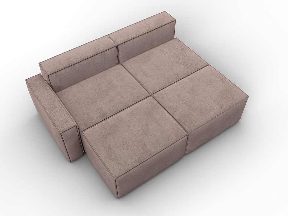 Диван угловой модульный Лига-063 угол левый (tower 05 бежевый)