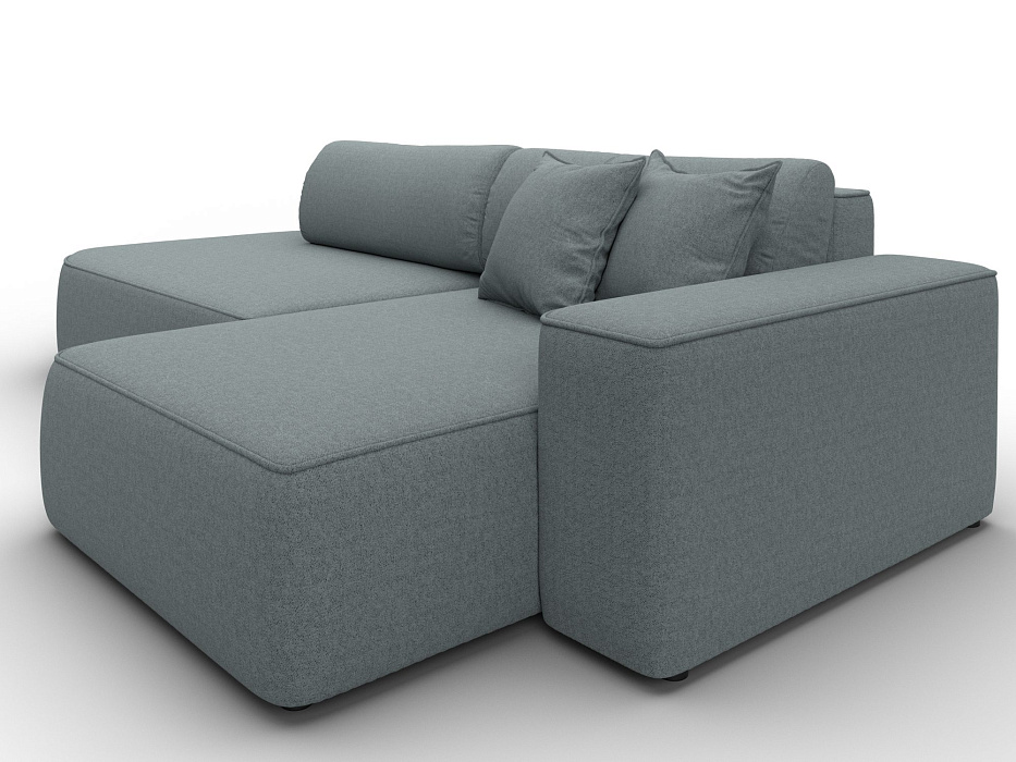 Диван угловой Лига-065 БП угол правый (амур 07 серый)