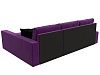 Угловой диван Версаль правый угол (фиолетовый\черный цвет)