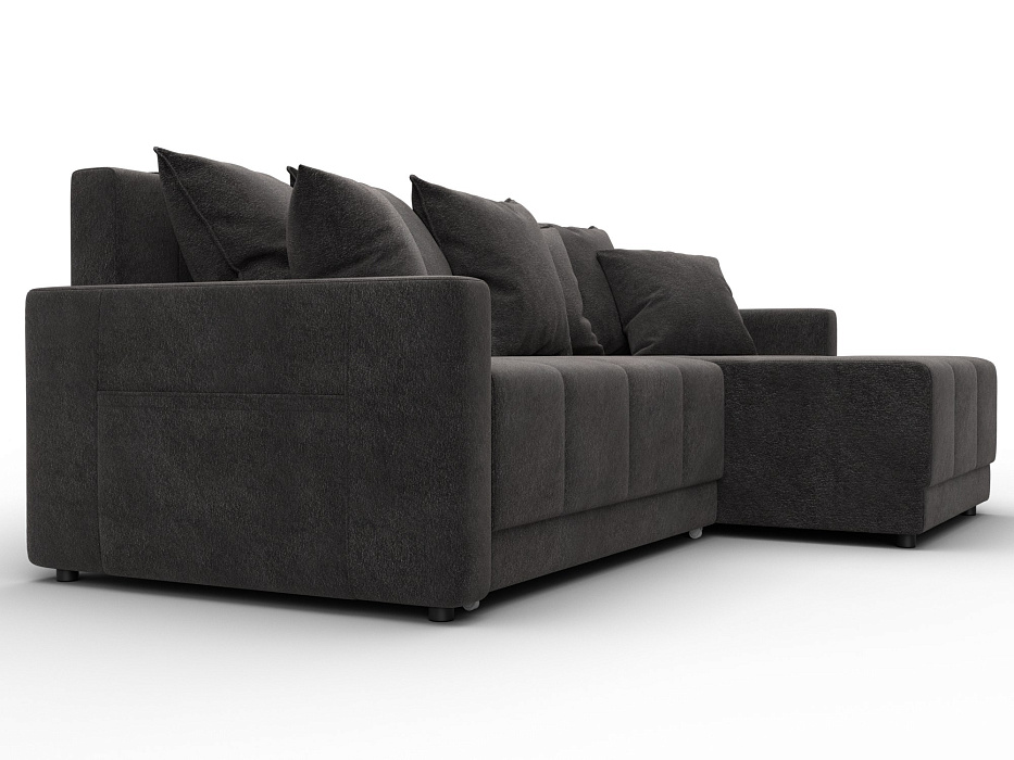 Диван угловой Лига-125 угол универсальный (laim 10 темно-коричневый)