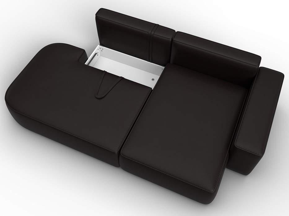 Диван угловой Лига-065 угол правый (grifon 12 коричневый)