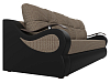 Прямой диван Меркурий еврокнижка (корфу 03\черный цвет)