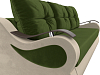 Прямой диван Меркурий еврокнижка (зеленый\бежевый цвет)