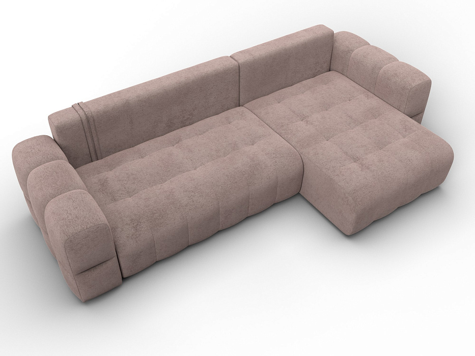 Диван угловой Лига-110 НПБ угол универсальный (tower 05 бежевый)