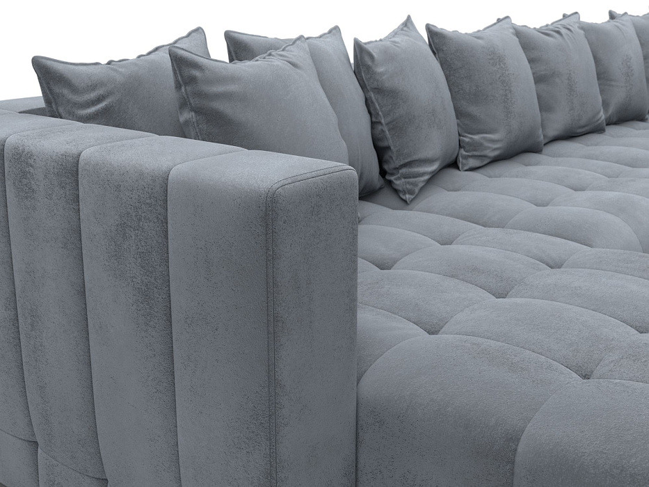 Диван П-образный Лига-052 НПБ Лонг (tower 10 серый)