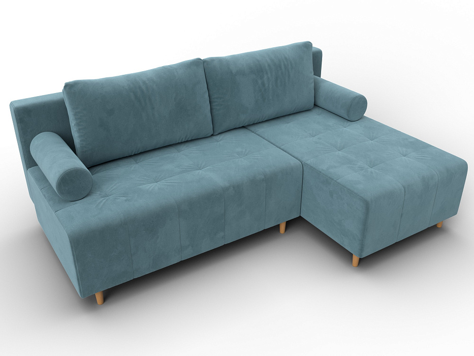 Диван угловой Лига-102 угол универсальный (seven 113 бирюзовый)