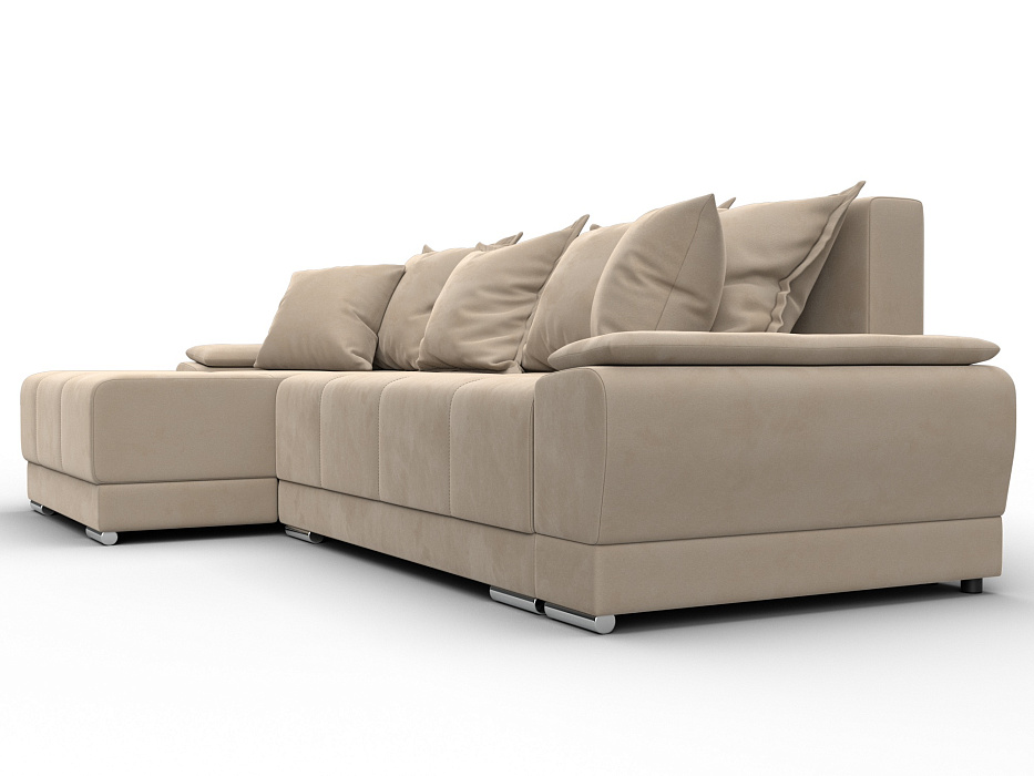 Диван угловой Лига-119 угол левый (seven 729 бежевый)