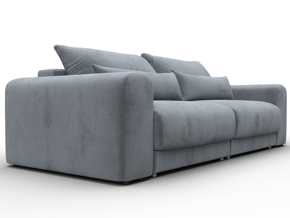 Диван прямой Лига-056 НПБ (tower 10 серый)