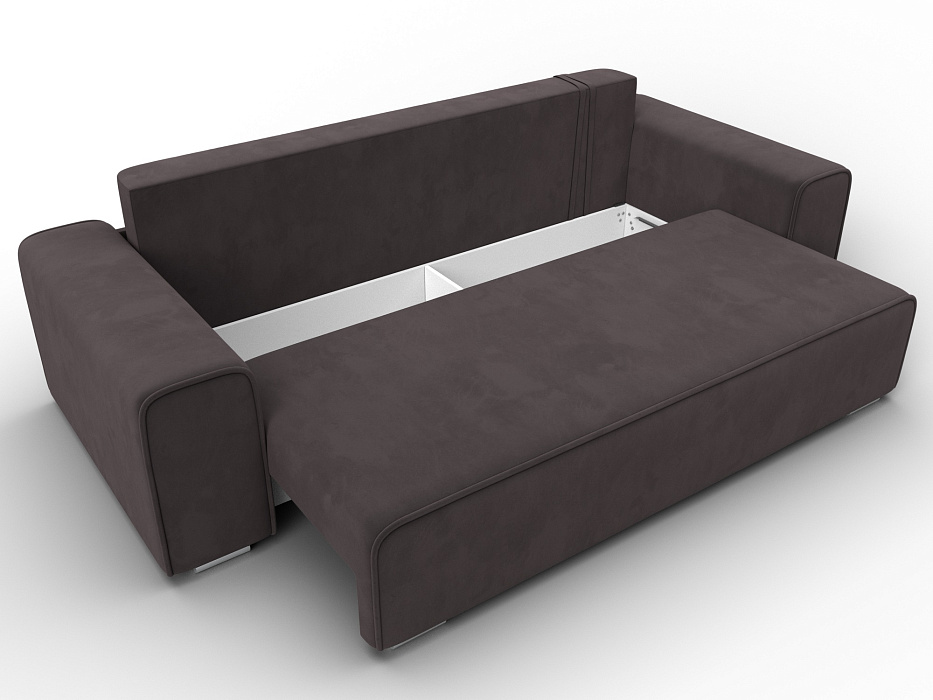 Диван прямой Лига-029 (коричневый)