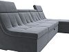 Угловой модульный диван Холидей Люкс (серый цвет)